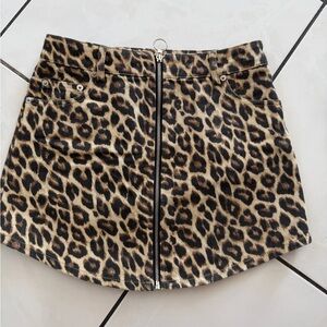 Forever 21 Animal Print Mini Skirt